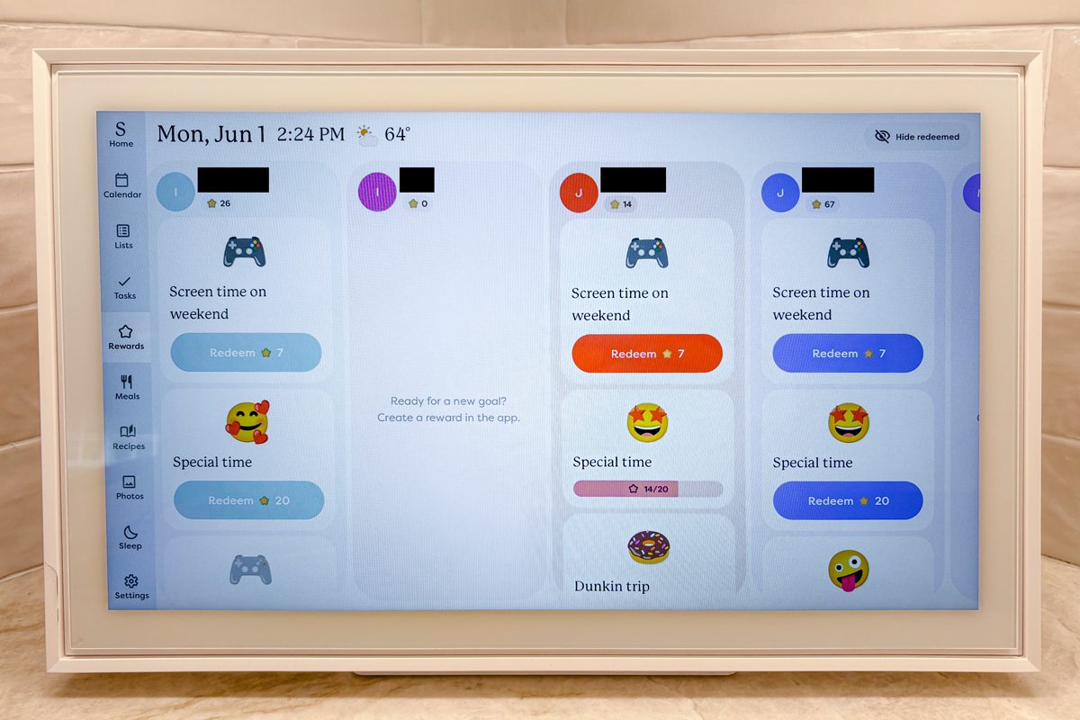 Skylight Calendar rewards system