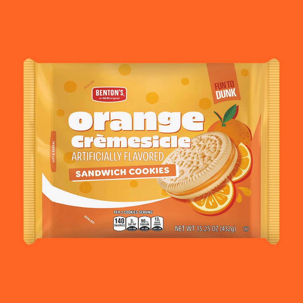 The 15 Best Aldi Finds Of July Orange Cremesicle Sandwich Cookies Courtesy Aldi