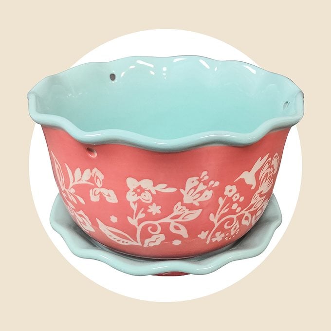 The Pioneer Woman Besty Hanging 8 Inch Planter With Saucer