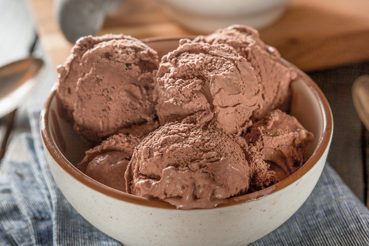 Chocolate Chili Ice Cream in a bowl
