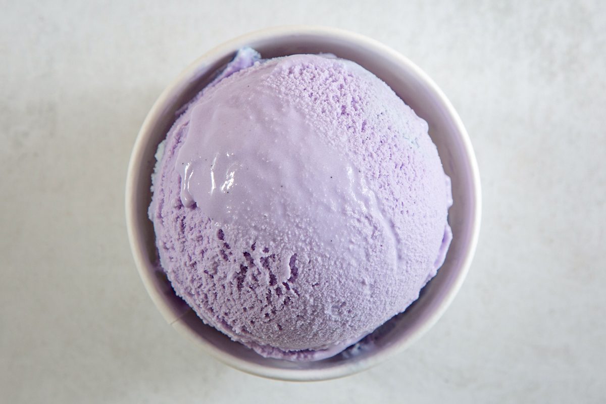 Purple Vanilla ice cream