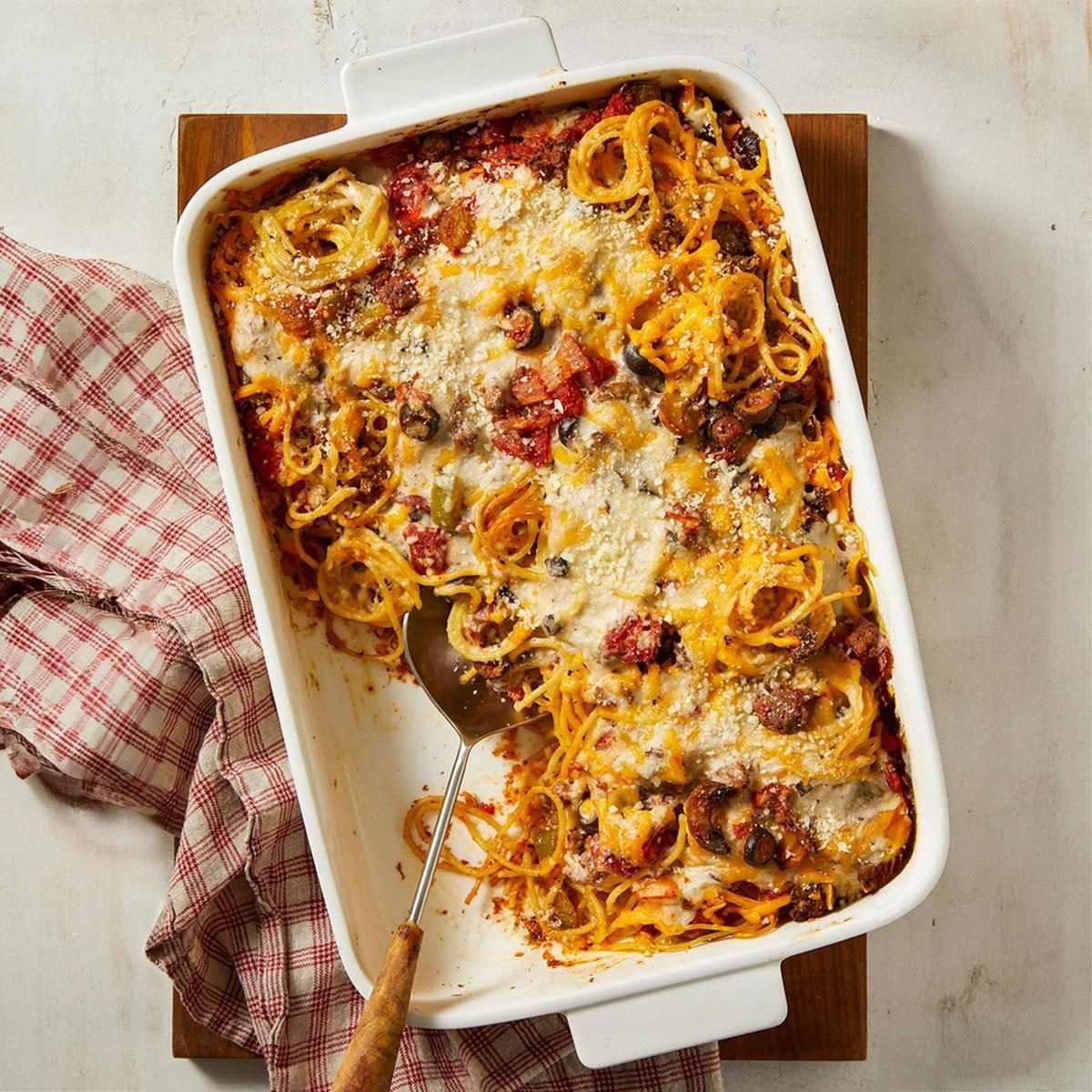 Baked Spaghetti With Cream Of Mushroom Soup Exps Ft26 1081 Ec 0403 4