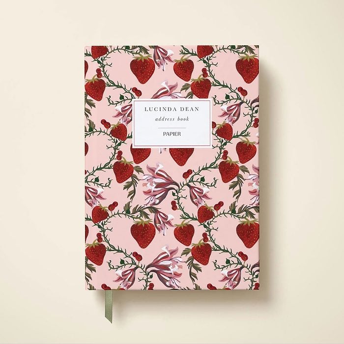 Strawberry Floral Address Book