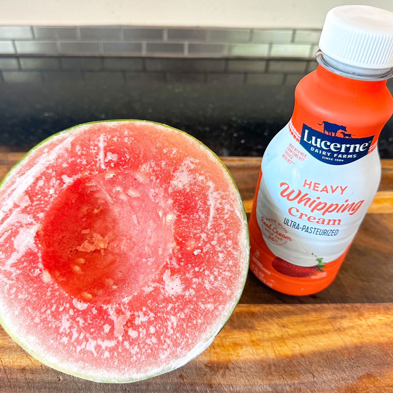 I Tried The 2 Ingredient Watermelon Ice Cream Watermelon Ice Cream 1 Lindsay Parrill For Taste Of Home