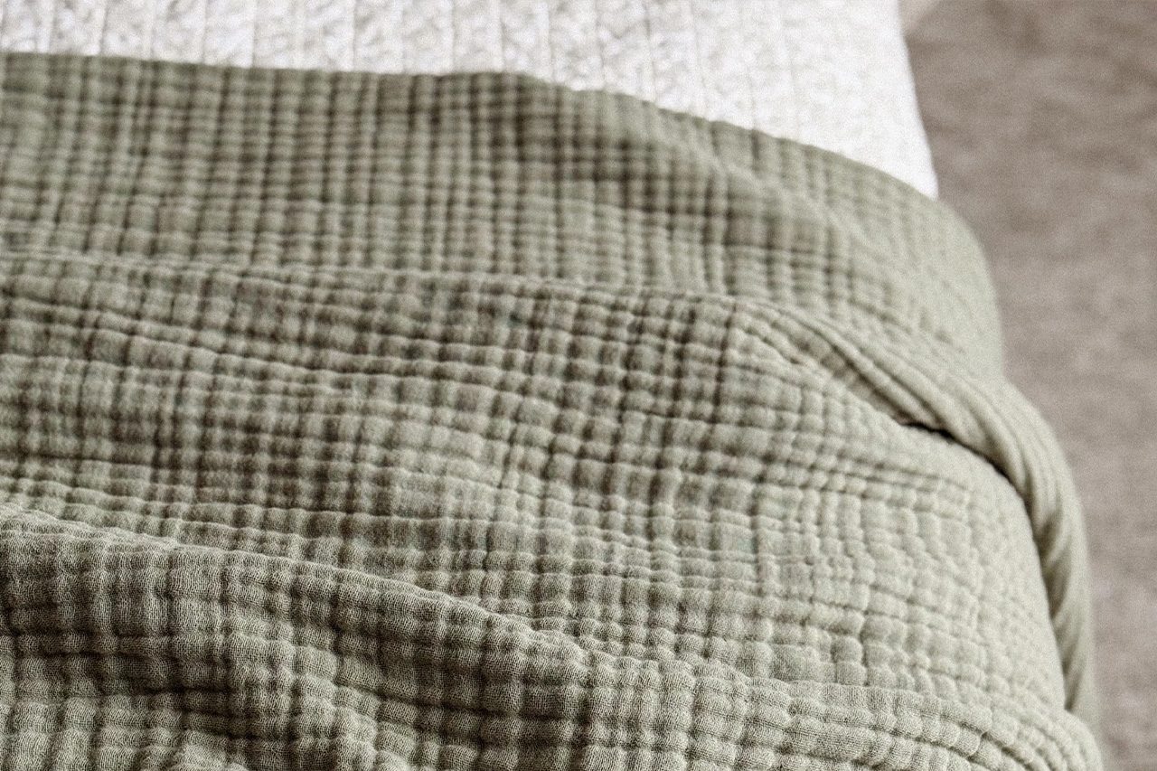 Naturepedic Organic Cotton Muslin Blanket Bedding Muslin Blanket 