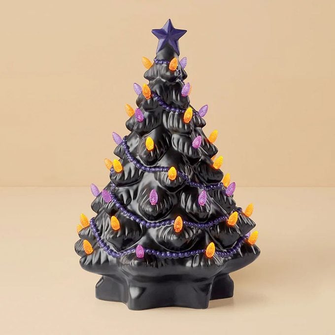 Treasured Traditions Black Lit Tree Figurine