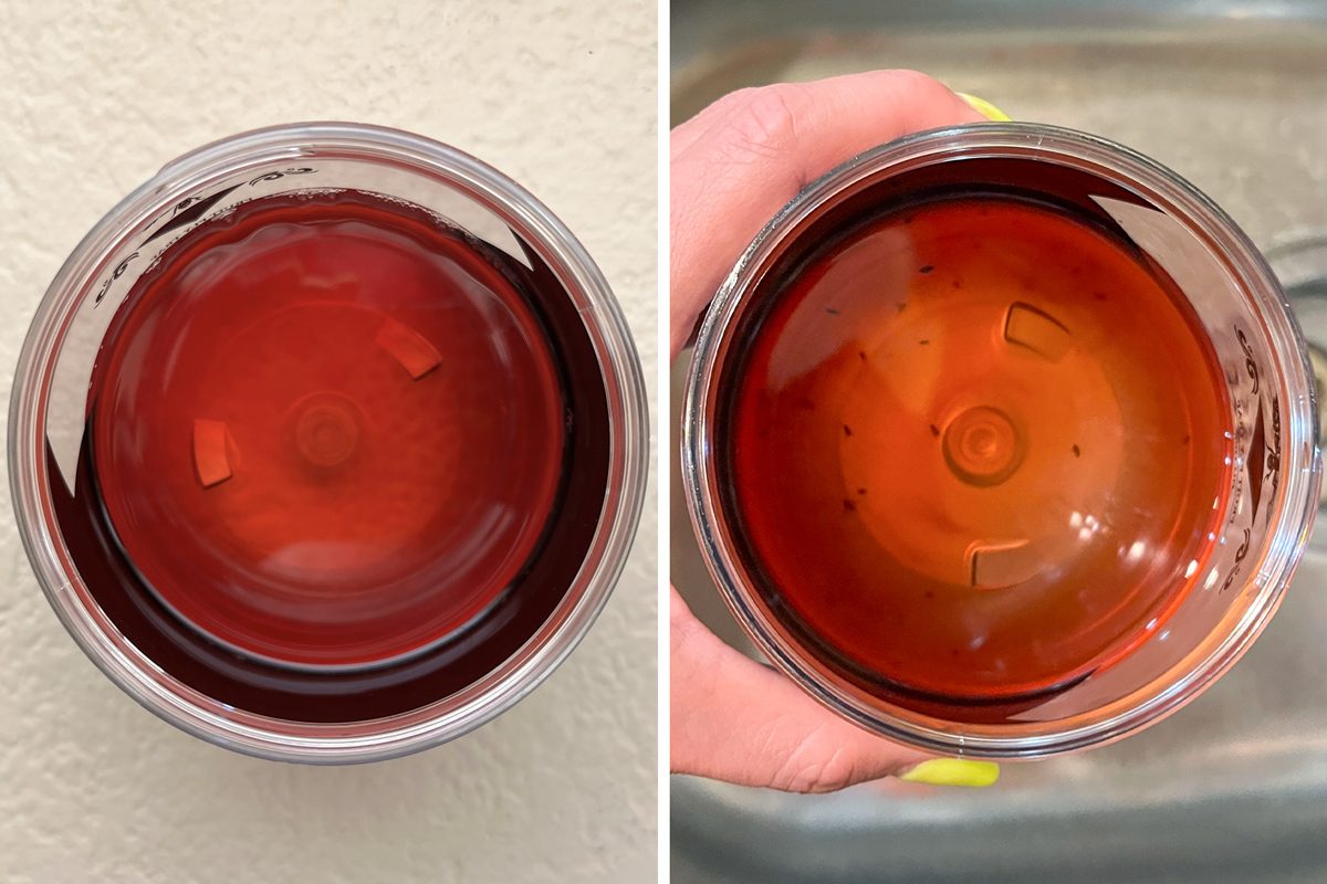 Dr Killigans Reusable Fruit Fly Traps before and after image