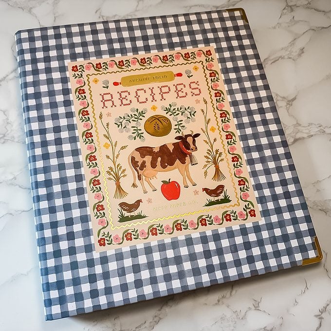 Rifle Paper Co. Recipe Binder