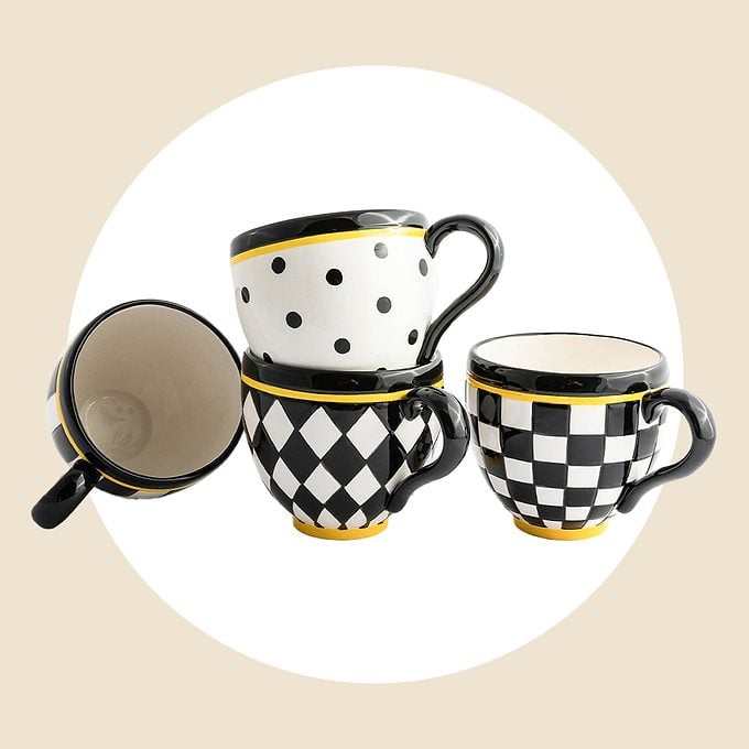Courtly Mugs, Set Of 4