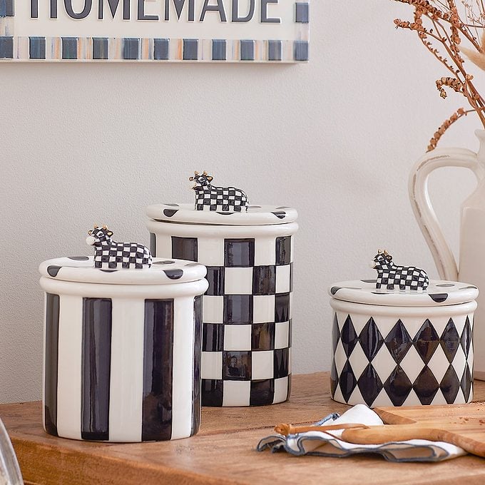 Cow Creamery Canisters