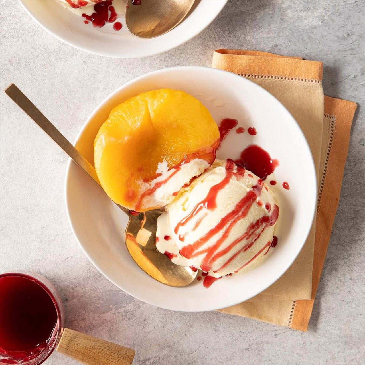 This Is What A Restaurant Menu Peach Melba Exps Ft23 31676 St 7 11 1