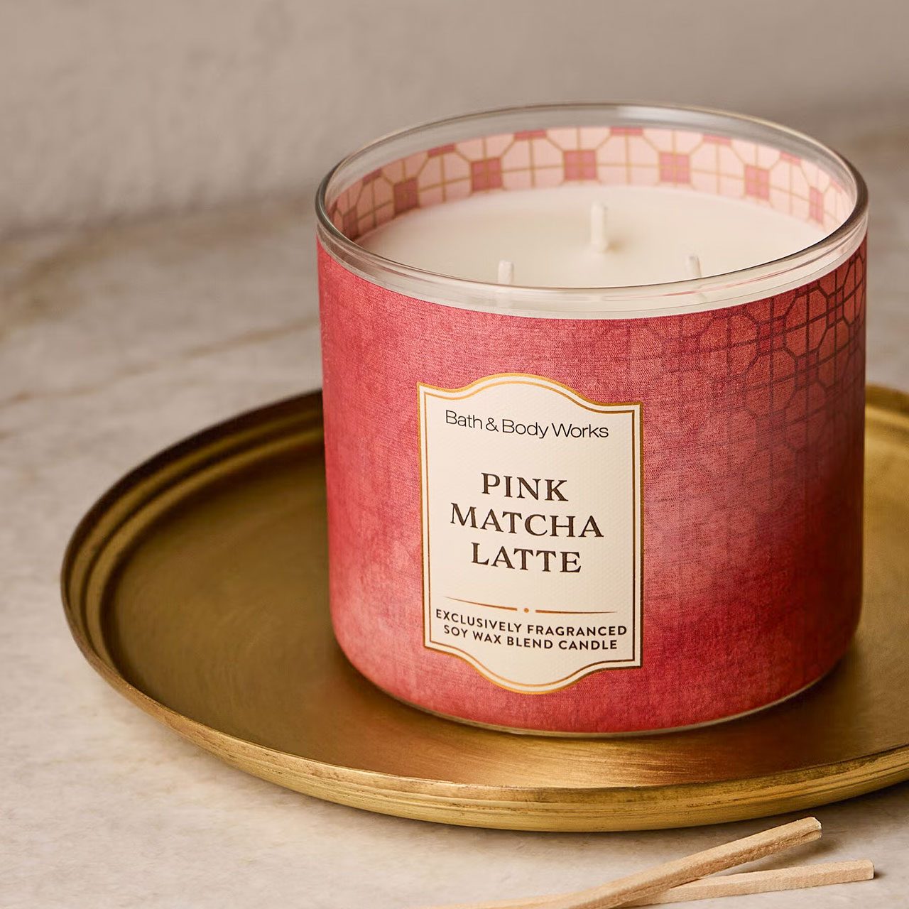 Bath & Body Works Candles Pink Matcha Latte