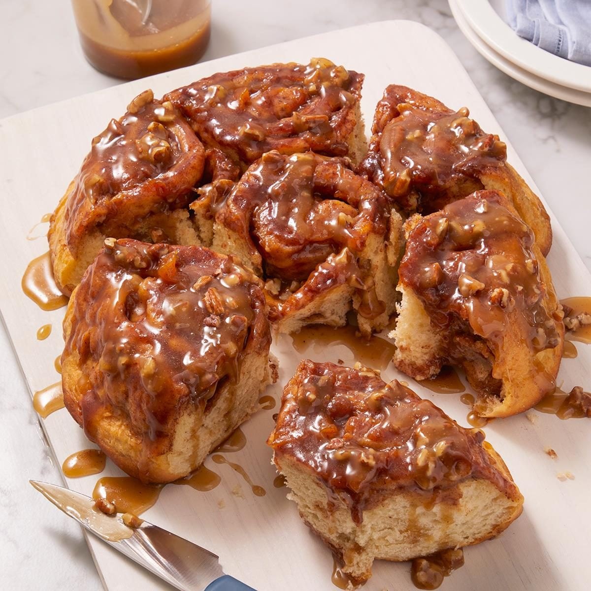 Peach Cobbler Sticky Buns