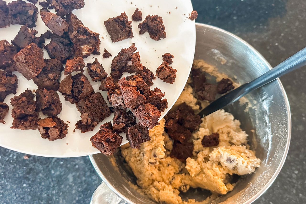 Brownie Chunks In My Cookies Brownie Cookies 4 Lindsay Parrill For Taste Of Home