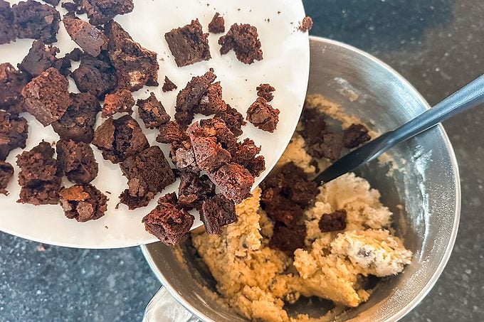 Brownie Chunks In My Cookies Brownie Cookies 4 Lindsay Parrill For Taste Of Home