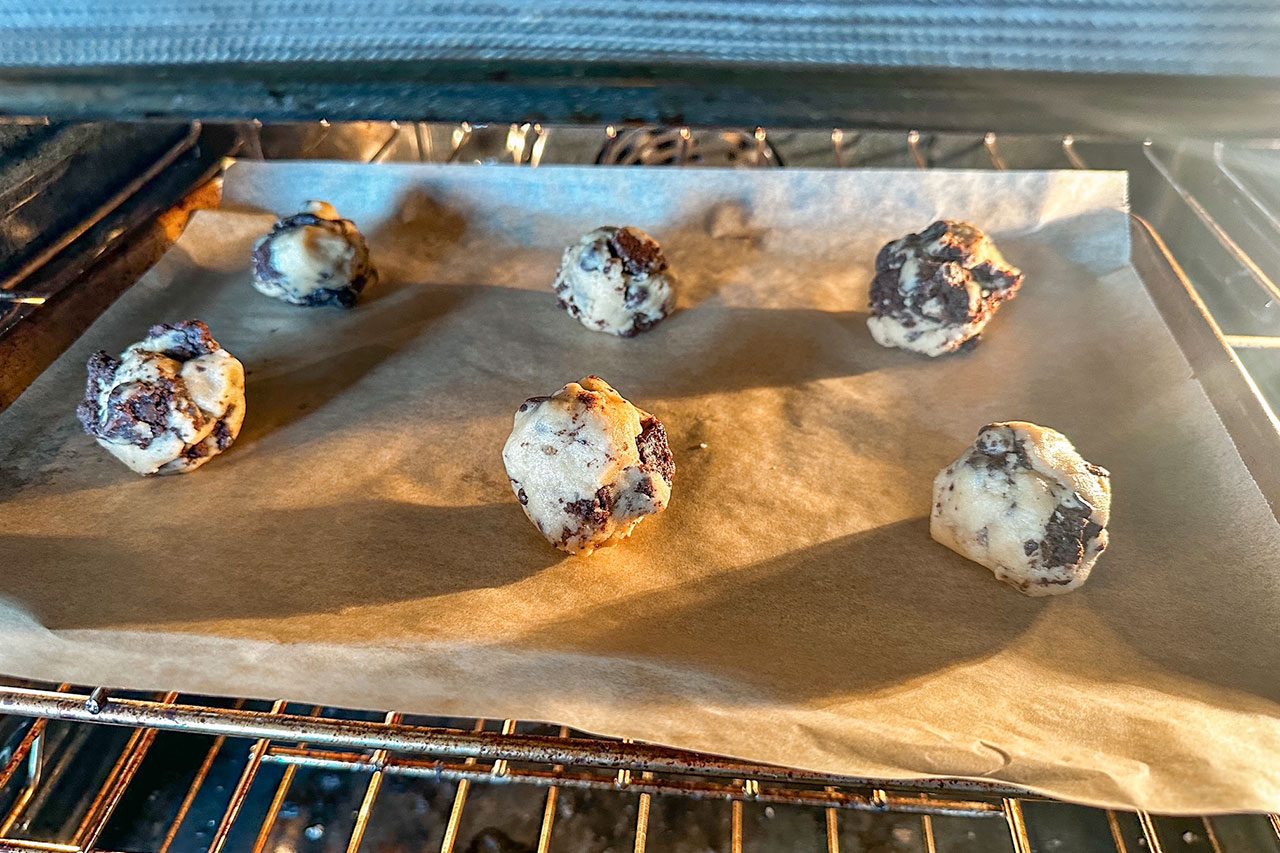Brownie Chunks In My Cookies Brownie Cookies 6 Lindsay Parrill For Taste Of Home