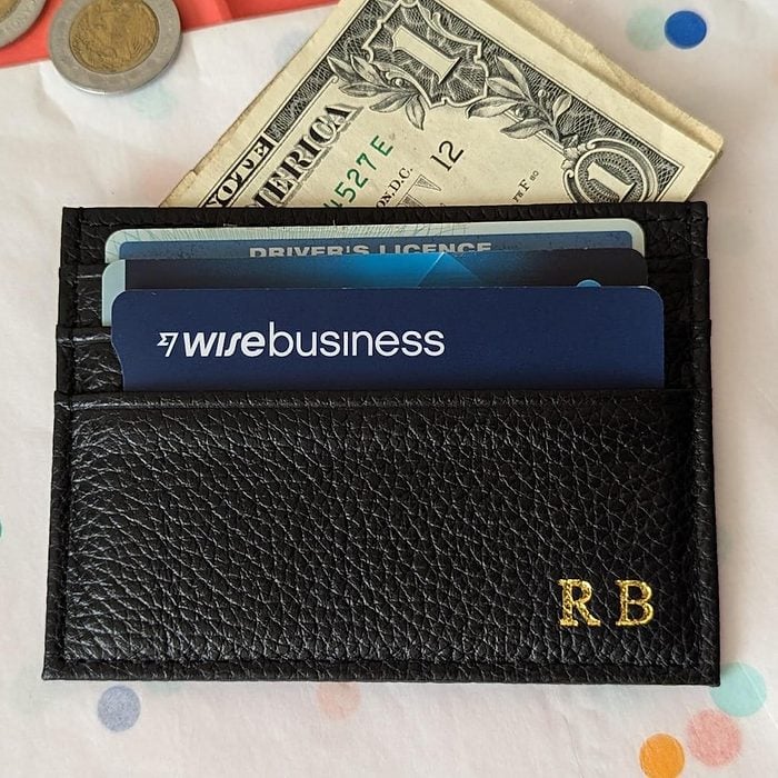 Personalized Leather Card Holder Via Etsy.com 01