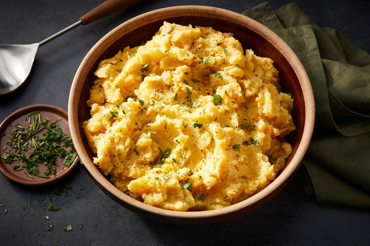 Root Vegetable Mash in a bowl
