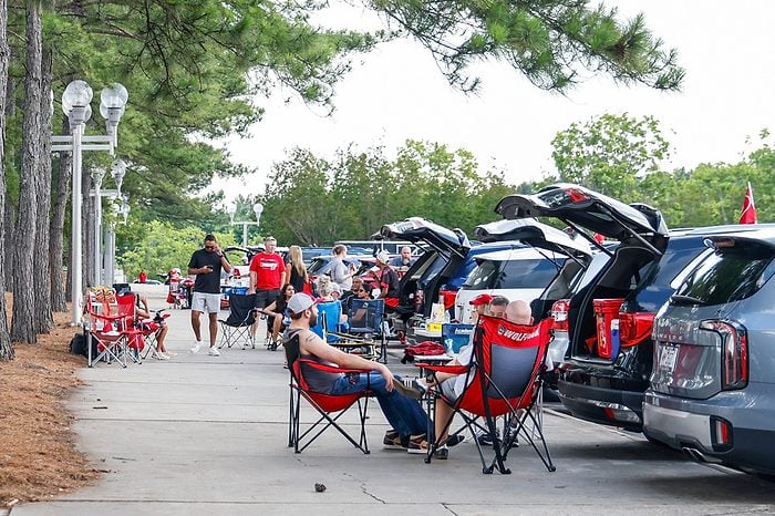 tailgaters in a parking lot