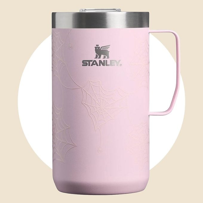 2026 Stanley Halloween Collection Pink Sugar Spider Webs Webs Stay Hot Mug Via Target.com