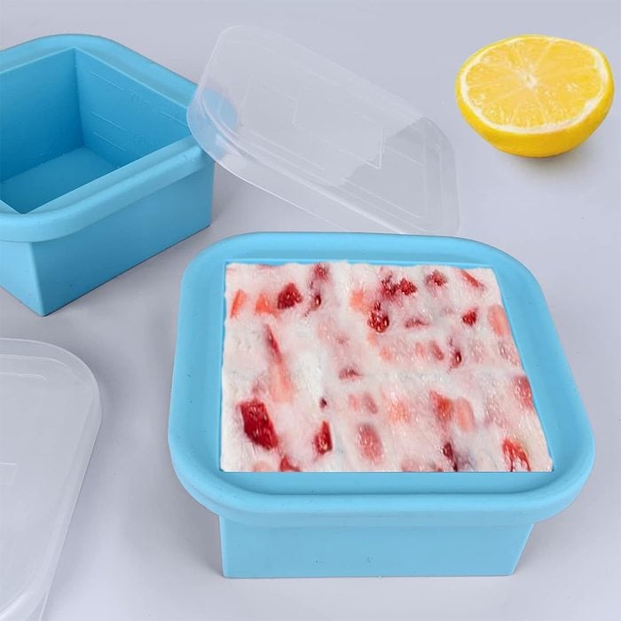 Kinggrand Kitchen 2 Cup Silicone Freezer Trays With Lid
