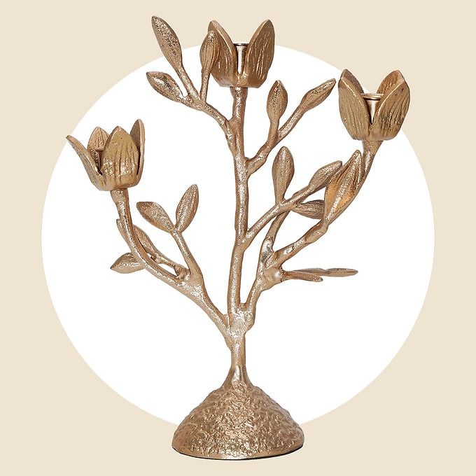 My Texas House Halloween 3 Light Branch Candle Holder
