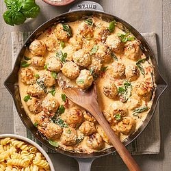 One Pan Marry Me Chicken Meatballs
