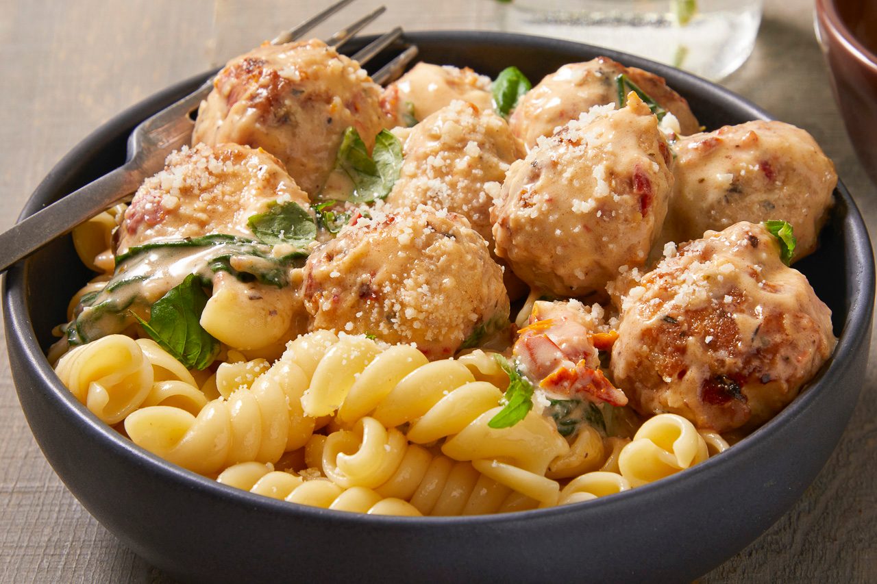 One Pan Marry Me Chicken Meatballs
