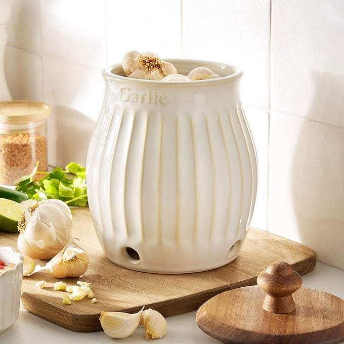 Colette Stoneware Garlic Keeper