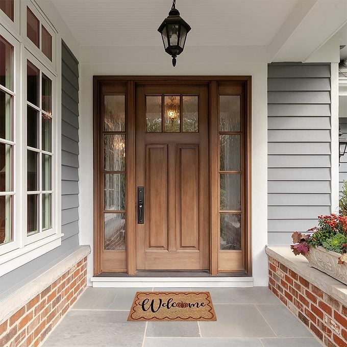 Pumpkin Welcome Outdoor Coir Doormat