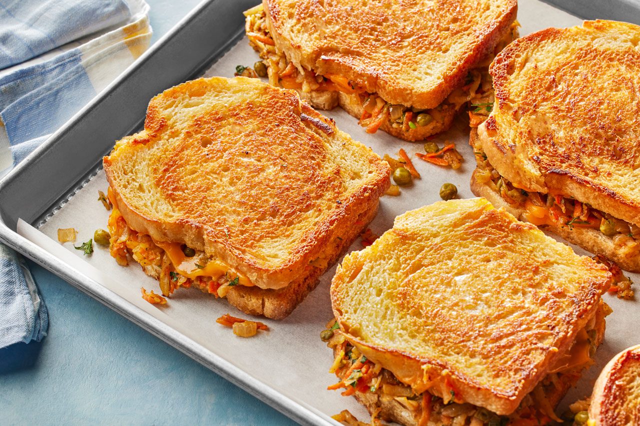 Samosa Grilled Cheese Sandwiches